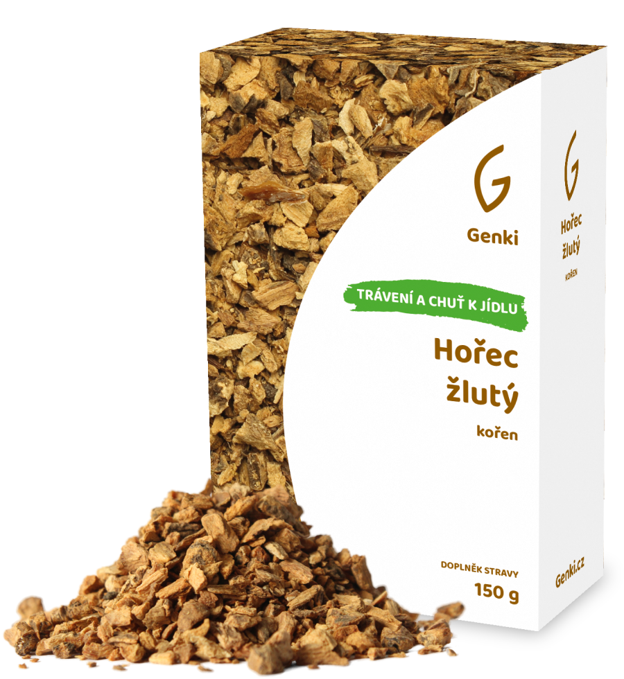 Hořec žlutý - kořen