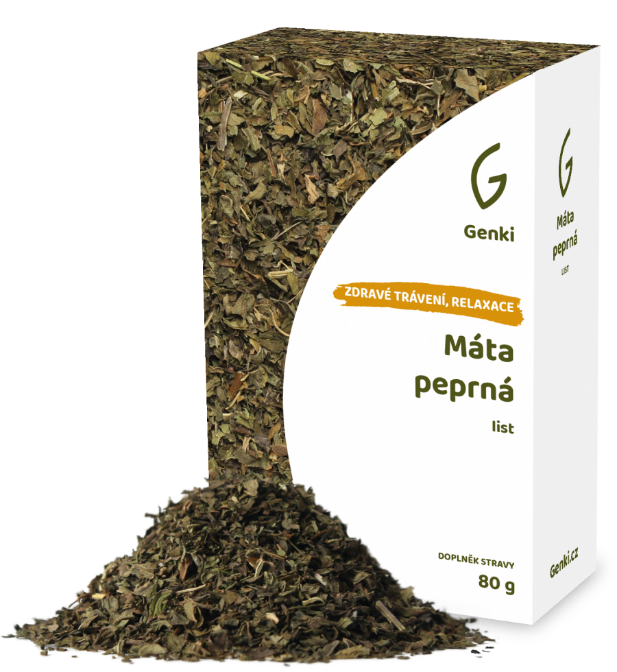 Máta peprná - list